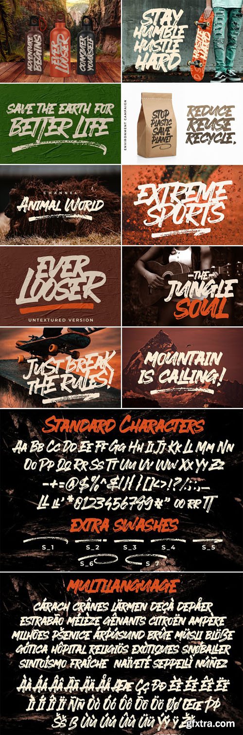 Ever Looser - Wild Brush Font