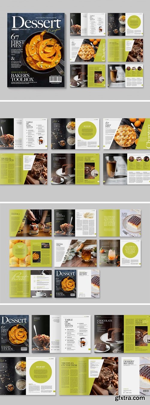 Food Magazine Template K9CZSK7