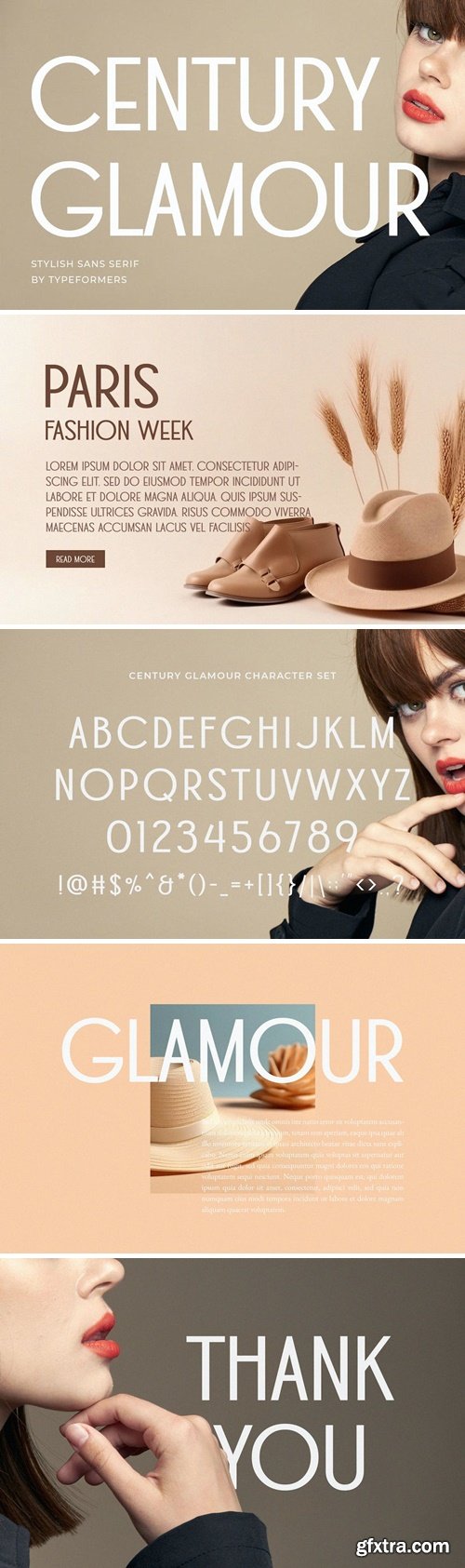 Century Glamour - Stylish Sans Serif Font