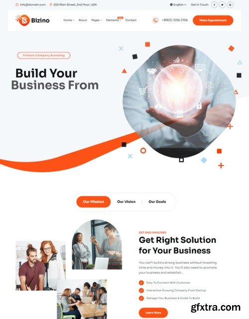 Bizino - Business & IT Service HTML Template N48PLT4