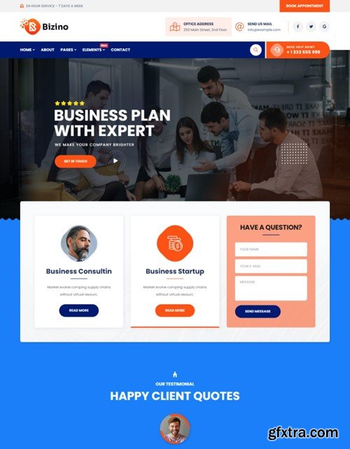 Bizino - Business & IT Service HTML Template N48PLT4