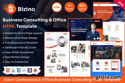 Bizino - Business & IT Service HTML Template N48PLT4