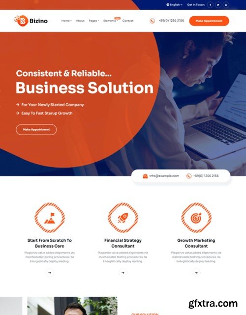 Bizino - Business & IT Service HTML Template N48PLT4