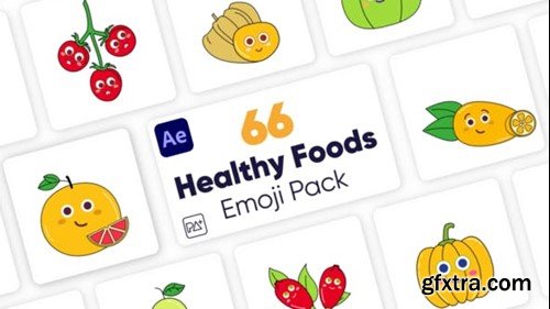 Videohive Healthy Food Emojies for After Effects 47151324