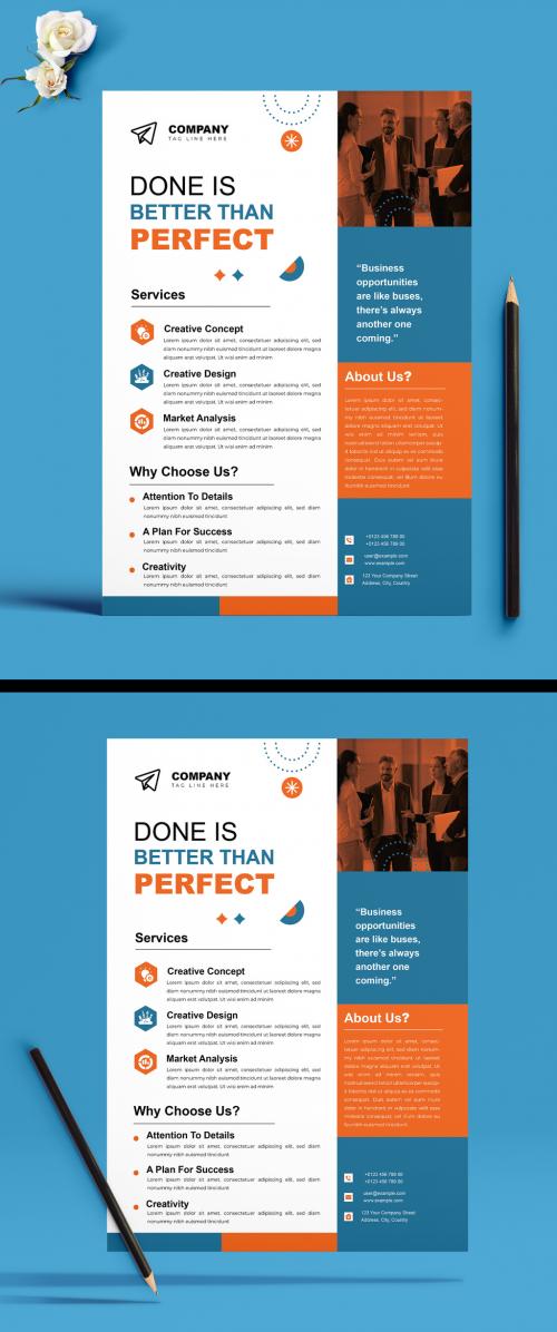 Corporate Business Flyer Design Template 580512401