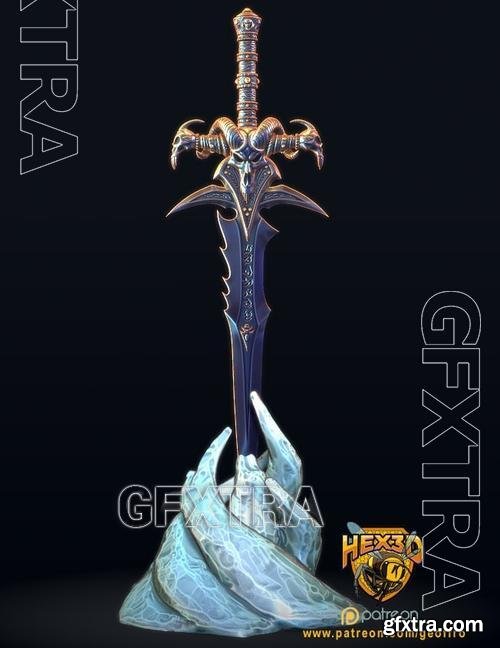 Hex3D - Frostmourne Sword &ndash; 3D Print Model