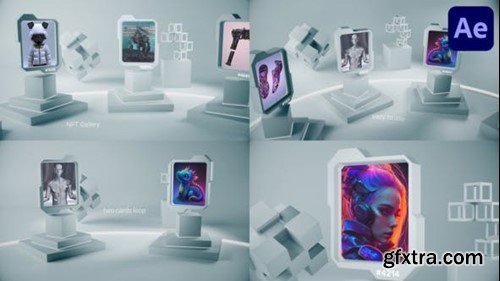Videohive NFT Gallery Cards Presentation for After Effects 47168872