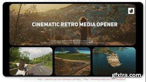 Videohive Cinematic Retro Media Opener 47148301