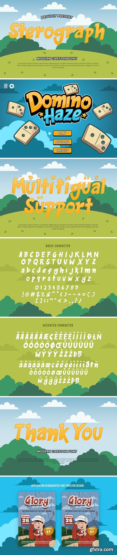 Sterograph - Fancy Font