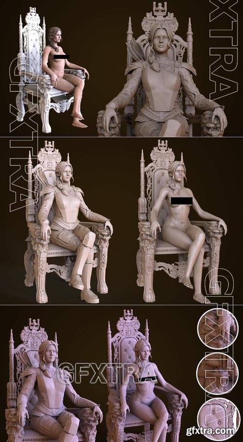 Katniss Everdeen NSFW Version &ndash; 3D Print Model