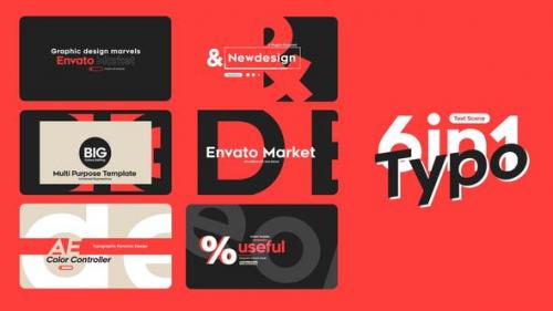 Videohive - Typo Scene 6 in 1 - 46903478 - 46903478