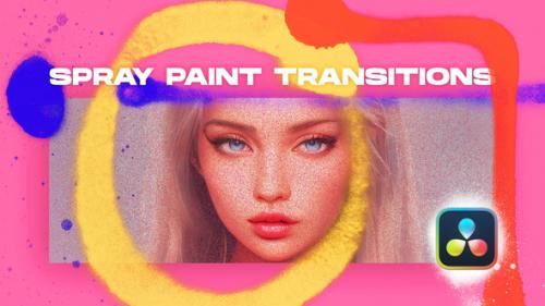 Videohive - Spray Paint Transitions Vol. 1 for DaVinci Resolve - 46938730 - 46938730