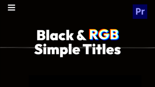 Videohive - Black RGB Simple Titles - 46940477 - 46940477