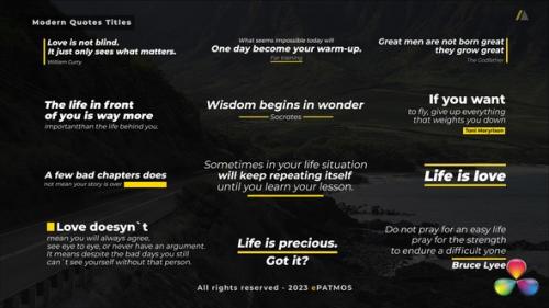 Videohive - Modern Quotes Titles v2.0 | DR - 46976290 - 46976290