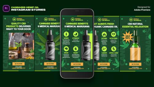 Videohive - Cannabis Hemp Oil Instagram Stories MOGRT - 46997581 - 46997581