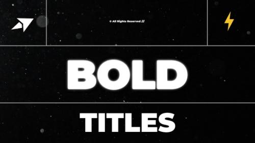 Videohive - Bold Titles | FCPX - 47003247 - 47003247