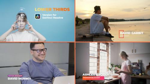 Videohive - Colorful Lower Thirds | DaVinci Resolve - 47006618 - 47006618