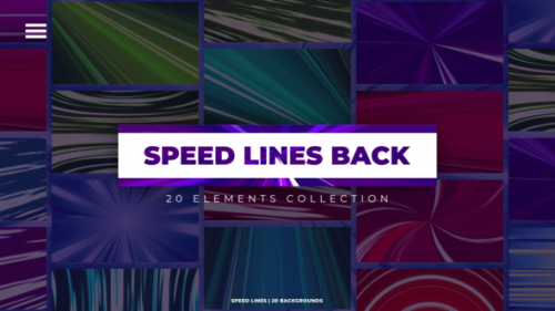 Videohive - Speed Lines Backgrounds | Premiere Pro - 47054650 - 47054650