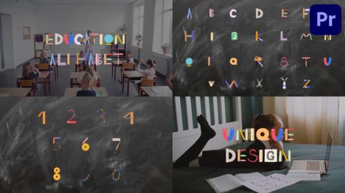 Videohive - Education Art Alphabet | Premiere Pro MOGRT - 47057474 - 47057474