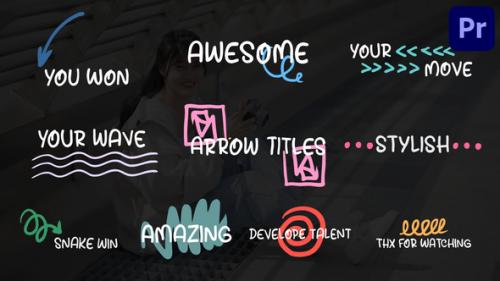 Videohive - Doodle Arrow Titles for Premiere Pro - 47057588 - 47057588