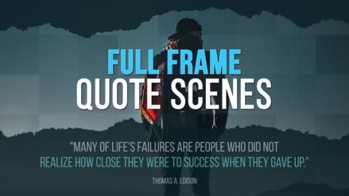 Videohive - Full Frame Quote Scenes | Premiere Pro - 47114485 - 47114485