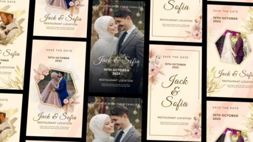 Videohive - Wedding Invitation Instagram Story and Reel | MOGRT - 47153296 - 47153296