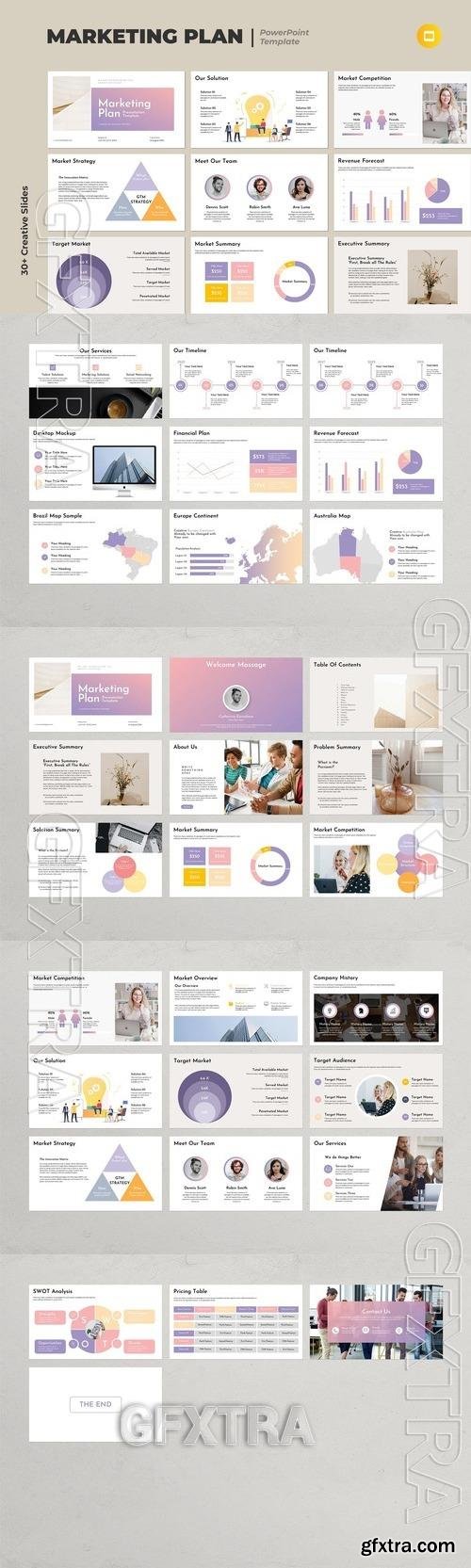 Marketing Plan Presentation Template 32JC34G