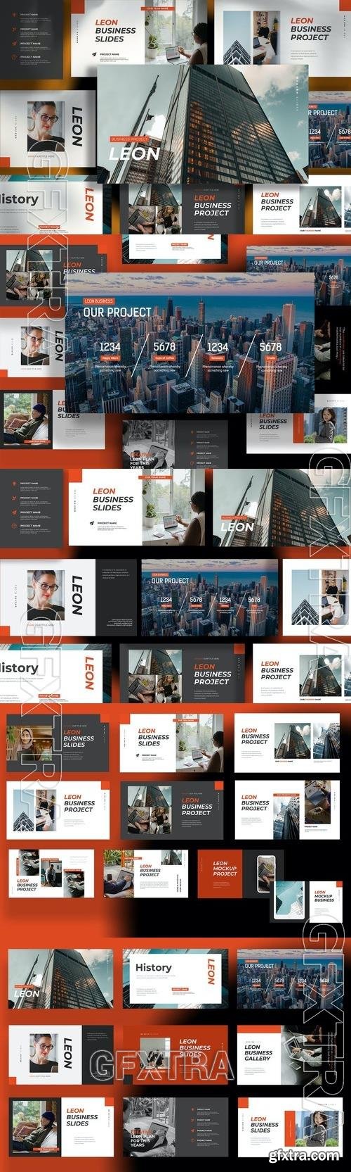 Leon Business PowerPoint, Keynote and Google Slides