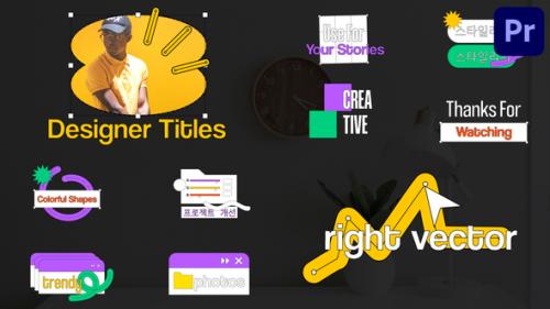 Videohive - Designer Titles for Premiere Pro - 47136491 - 47136491