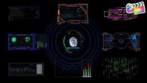 Videohive - Digital HUD Elements Pack for FCPX - 47136959 - 47136959