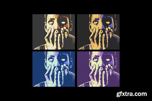 Pop-Art Cartoon Photo Effect NLPFKU3