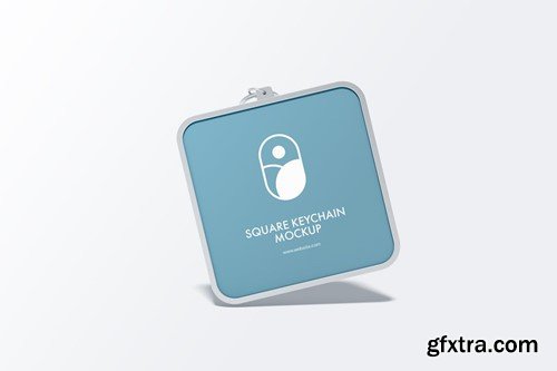 Square Keychain Mockup UE8YNLB