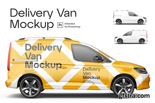 Delivery Van Mockup BFUD84W