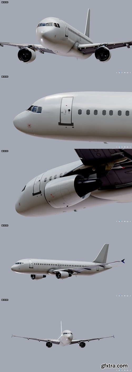 Airbus A320 Airplane 3D model