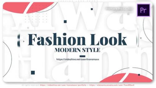 Videohive - Fashion Look Promo - 47162504 - 47162504