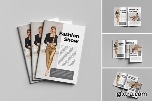 A4 Magazine Brochure Mockups CSGJH95