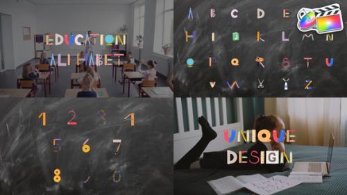 Videohive - Education Art Alphabet | FCPX - 47172168 - 47172168