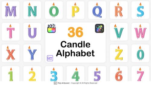 Videohive - Candle Alphabet For Final Cut Pro X - 47173322 - 47173322