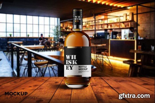 Whiskey Bottle Mockup NU6M2Y3