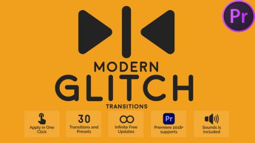 Videohive - Modern Glitch Transitions - 47183561 - 47183561