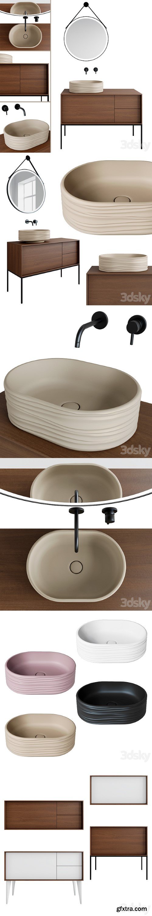 Sink Sabbia and Cabinet Atollo Kerama Marazzi