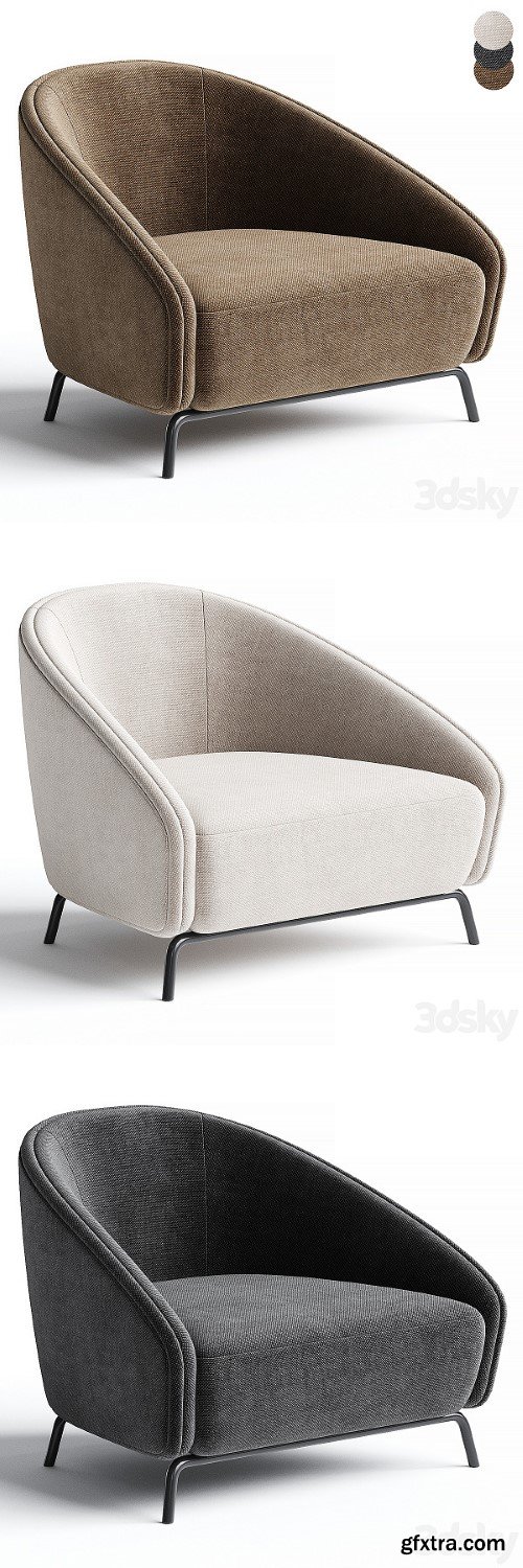 CARNABY Armchair By PRADDY