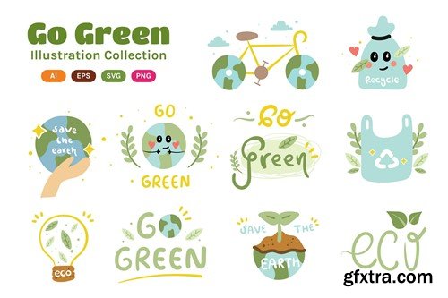 Go Green Illustration Collection L38XML4