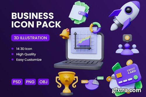 Business 3D Icon F78GG9J