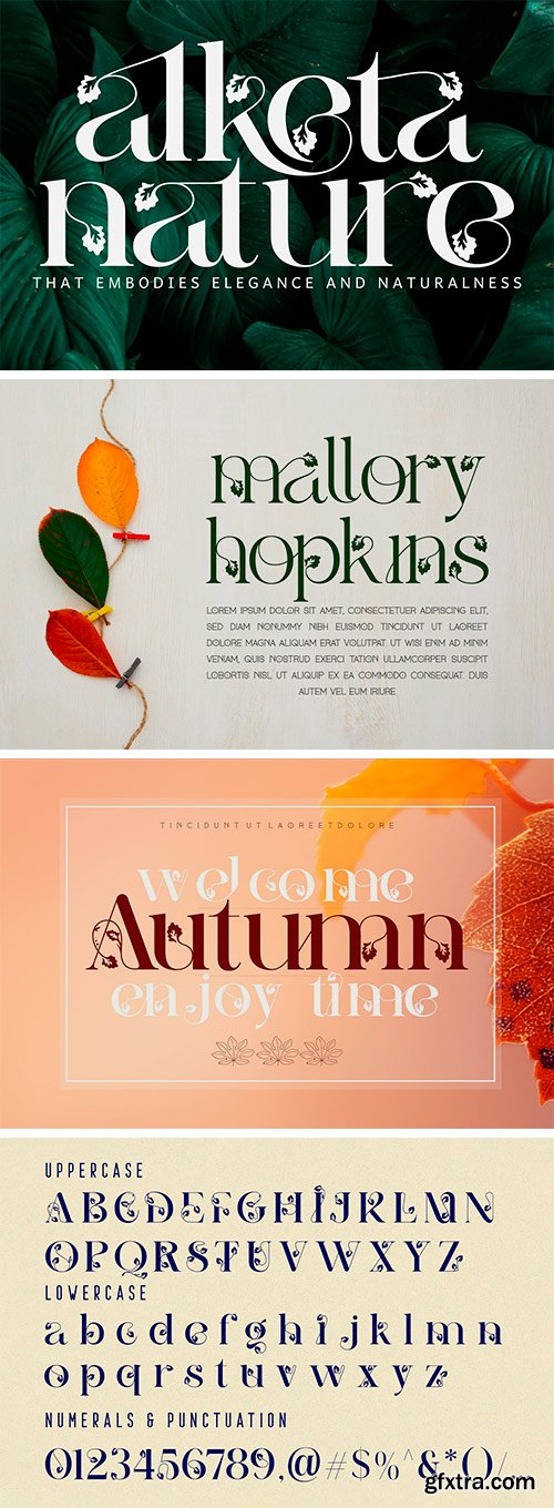 Alketa Nature Font