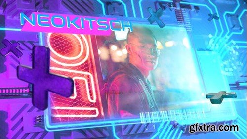 Videohive Cyberpunk Slideshow 47138063