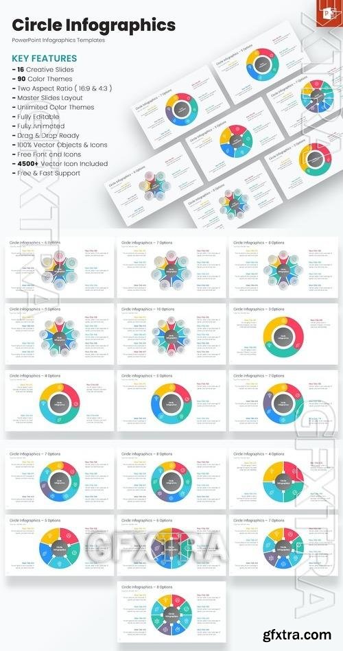 Circle Infographics PowerPoint templates T7KK64J