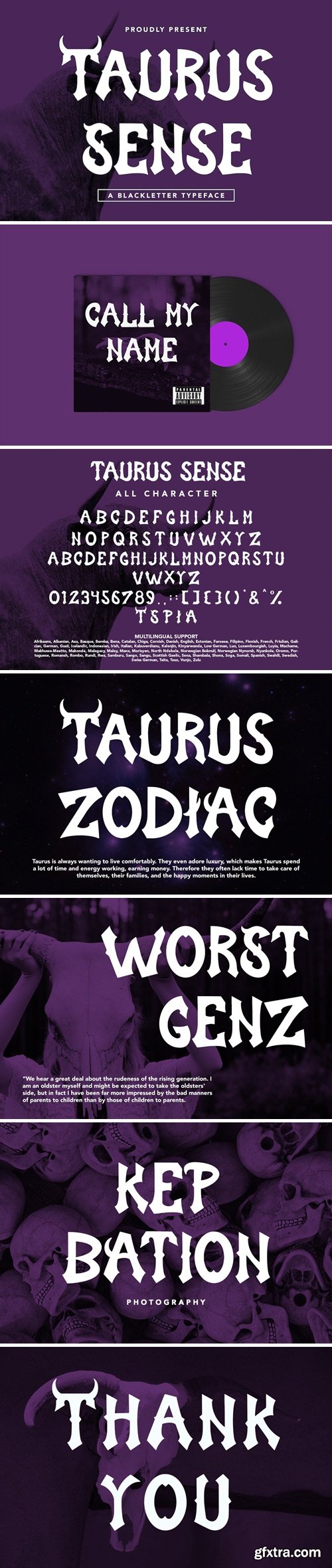 Taurus Sense Font