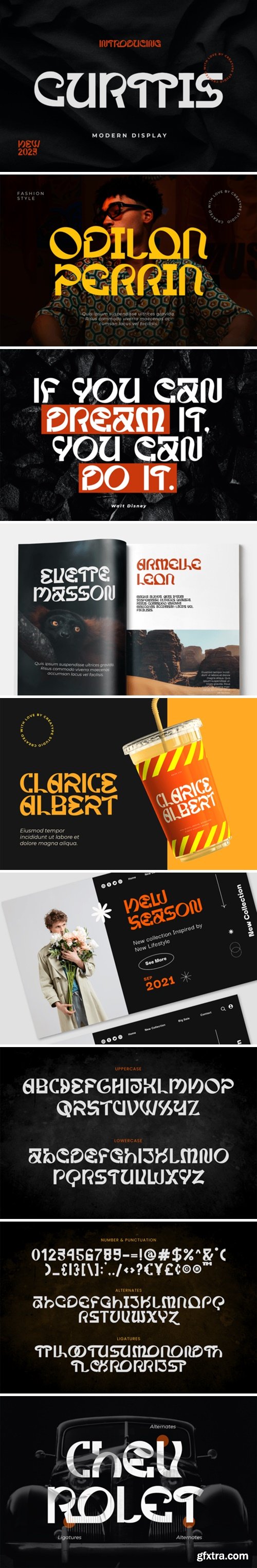 Curtis Modern Display Font