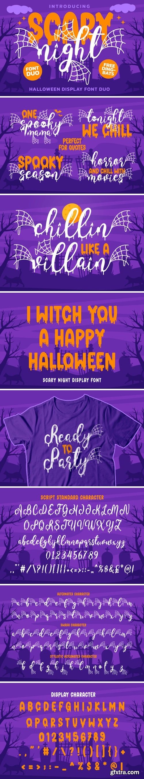 Scary Night Duo Font